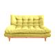 Sillón (sofá cama) mediano (love seat) de 3 posiciones- amarillo futones