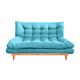 Sofa cama de 2 plazas color azul claro